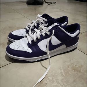 Size 15- Nike Dunk Low Court Purple Championship Purple 2021 Men's Sneakers